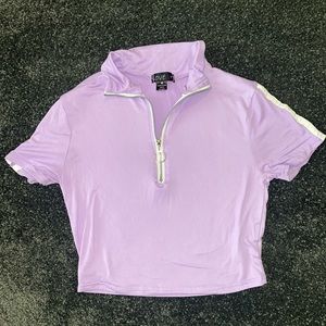 Lavender crop top